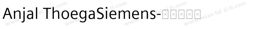 Anjal ThoegaSiemens字体转换